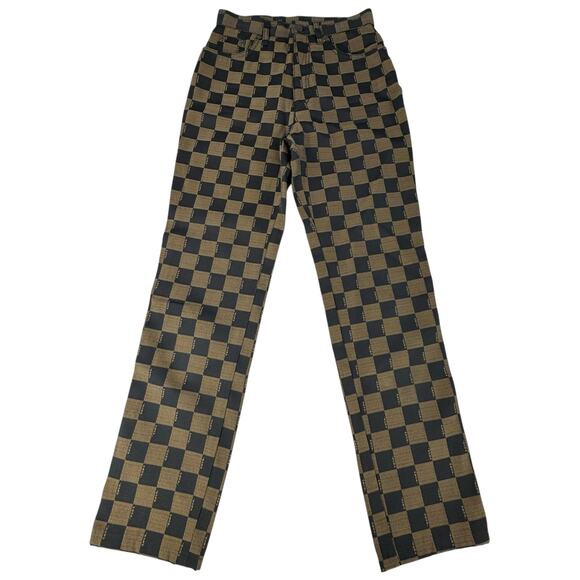Fendi Denim - Fendi Vintage Checked Print Pant